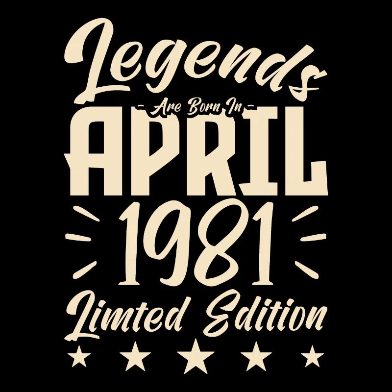 1981 births Birthday gift 1981