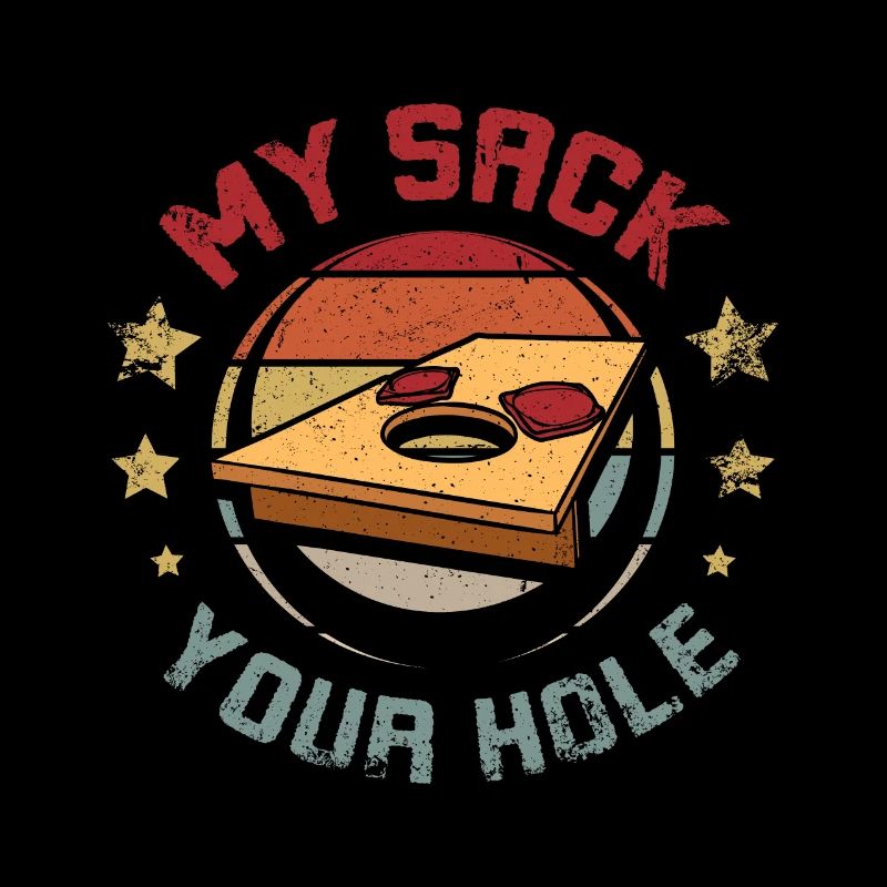 Lustig Mein Sack dein Loch Cornhole