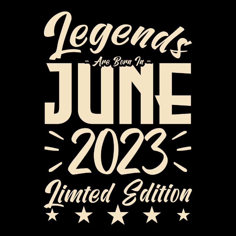 Geboren Juni 2023 Geburtstagsgeschenk 2023.