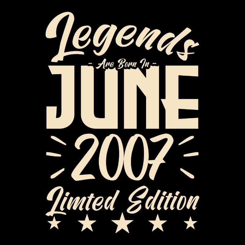 Geboren Juni 2007 Geburtstagsgeschenk 2007.