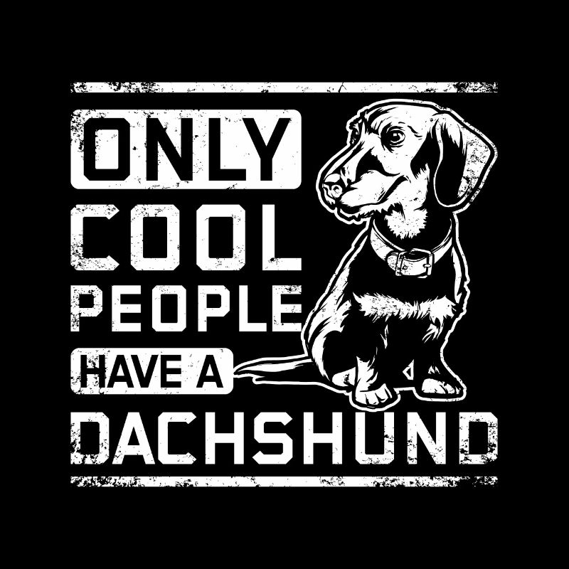 Seuls les gens cool ont un teckel