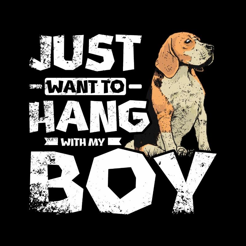 Je veux juste traîner avec mon garçon beagle
