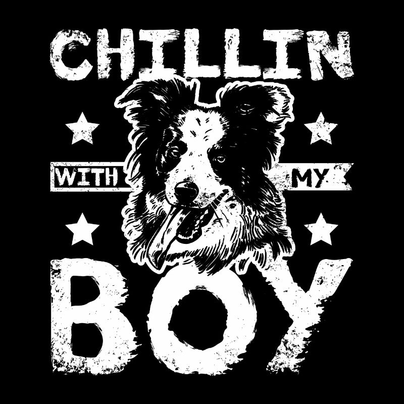Chillin avec mon border collie boy