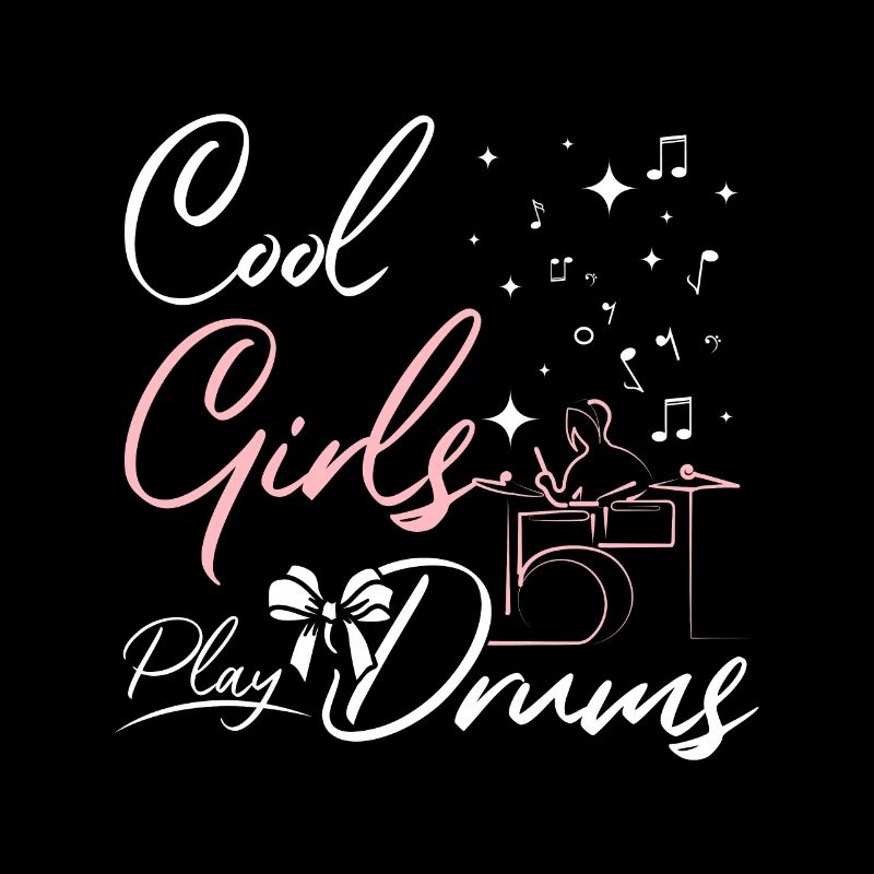 Des filles cool jouent de la batterie