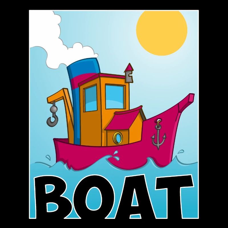 Buntes Bild eines lustigen Schleppers