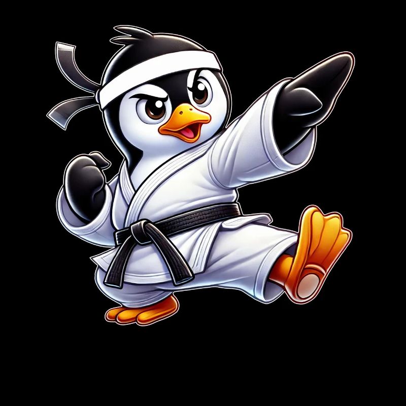 Pinguin Karate Kampfkunst Martial Arts Kampfsport