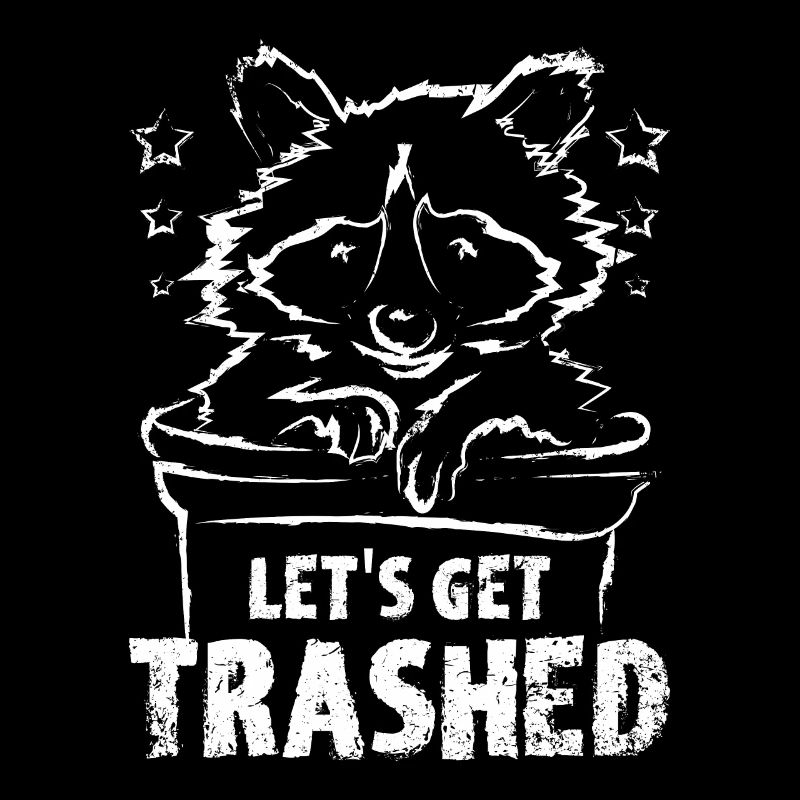 Let's get trashed raccoon