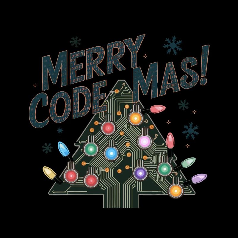 Christmas Merry Code Mas Festive Holidays