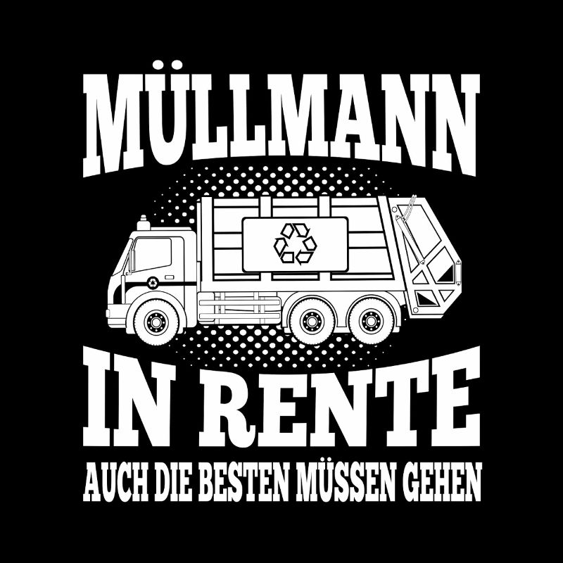 Müllmann In Rente Müllabfuhrauto Müllmann Rentner