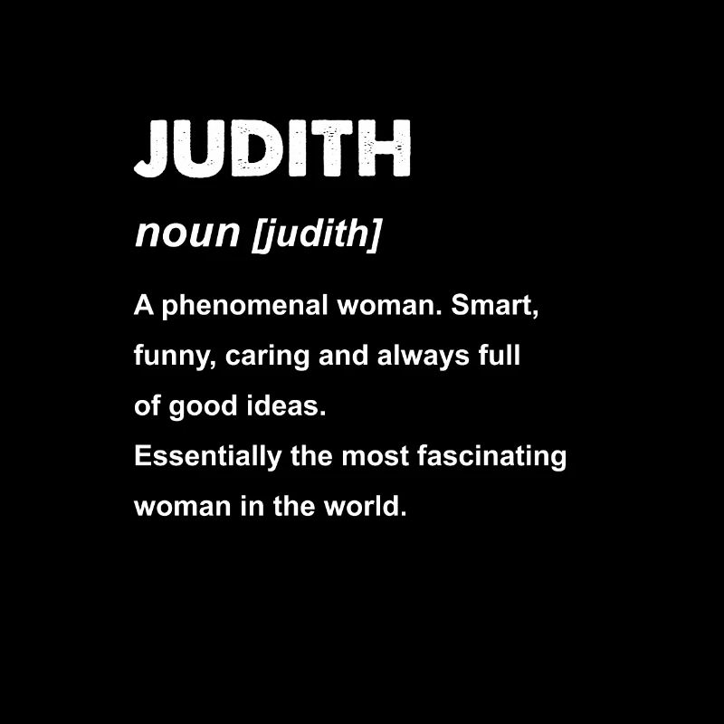 Judith Name Geschenkdesign