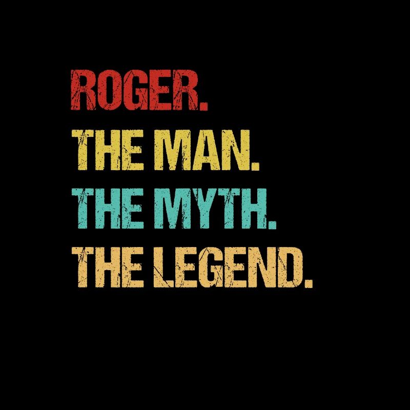 Herren Roger Name Geschenk Design