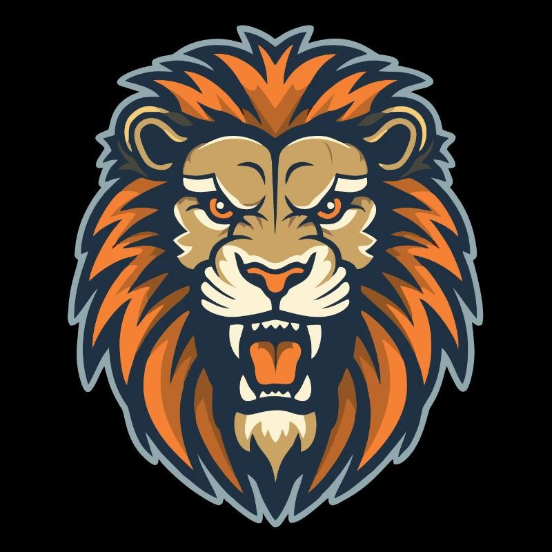 Ein brüllender Löwe