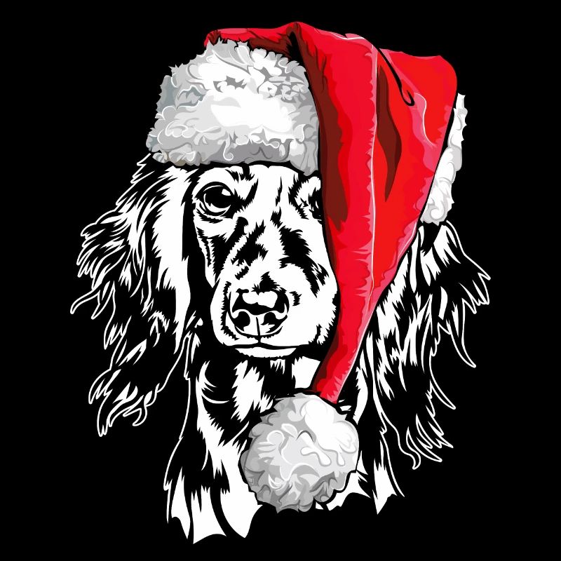Père Noël Teckel à poil long Noël chiens Wilsigns