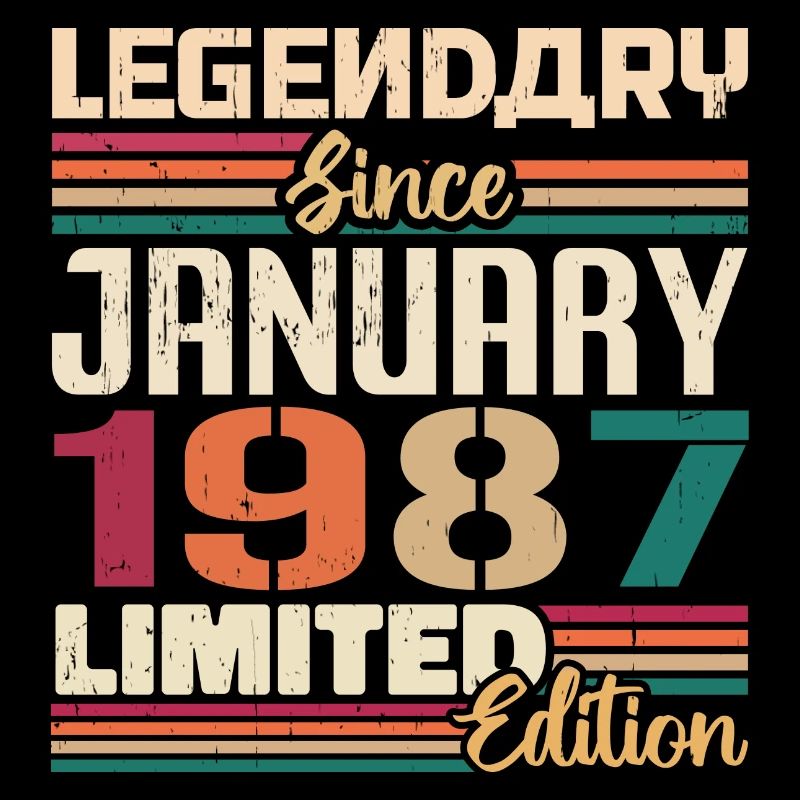 Cadeau d’anniversaire Né en Janvier 1987 - 1987