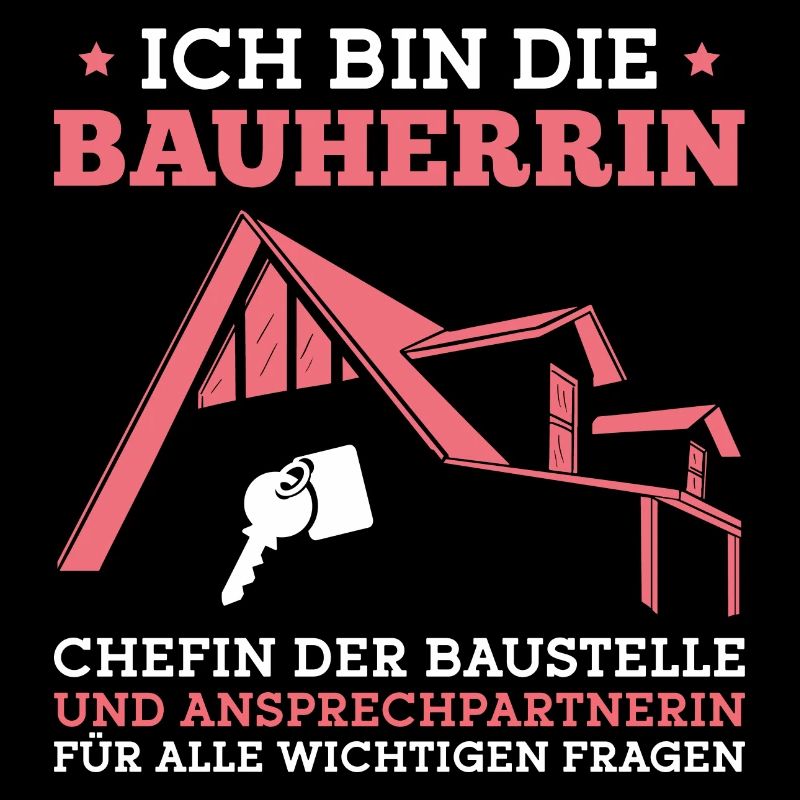 Chefin der Baustelle Hausbau Bauherrin