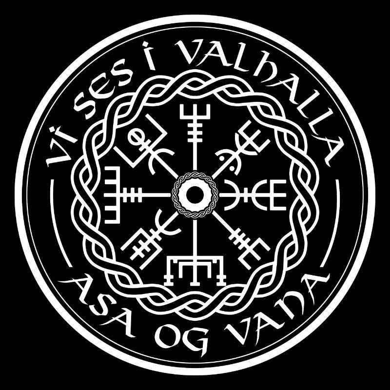 Vegvisir Vikinger Walhalla Spruch Kompass