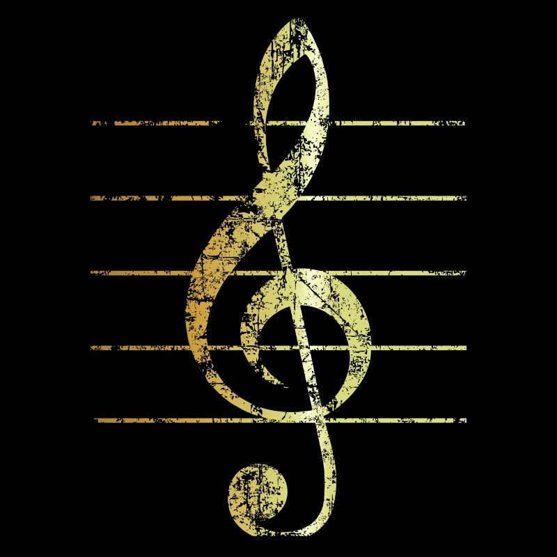 G-Clef - Treble Clef (Ancient Gold)