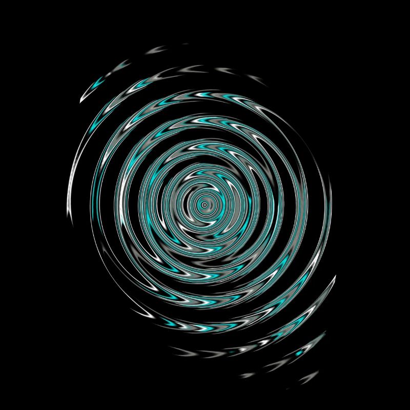 Schwarz Blaue Wellen invert