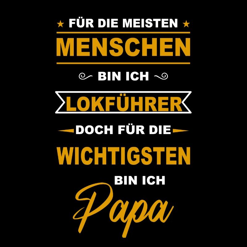 Lokführer Zugführer Eisenbahn Zug Tram Papa Vater