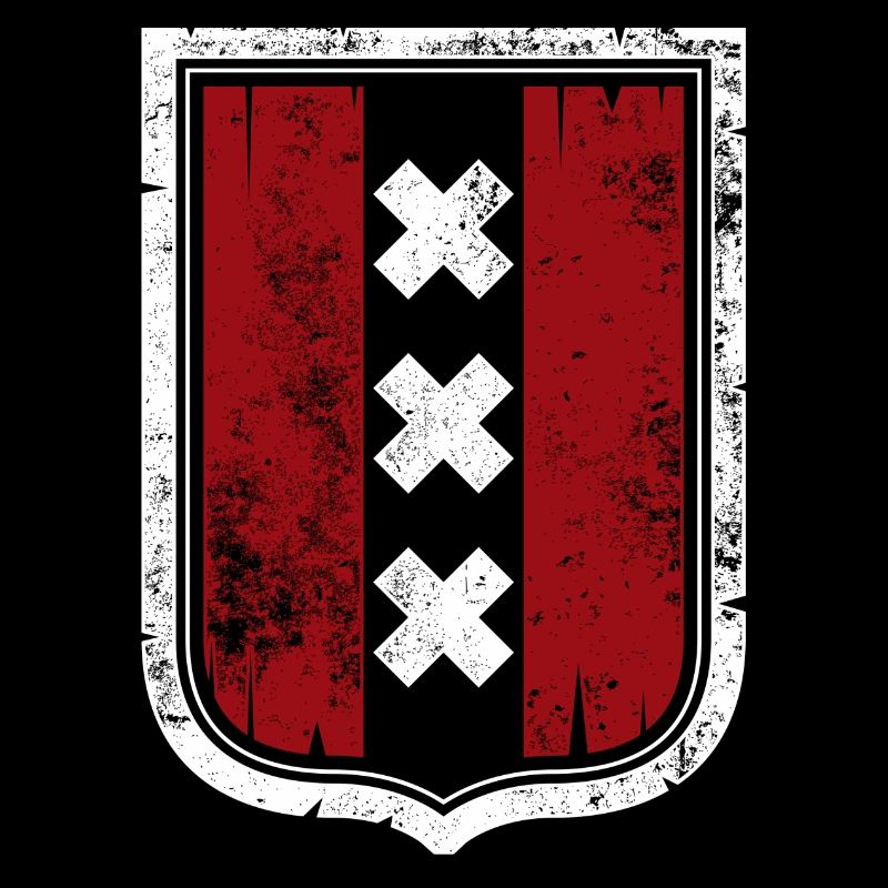Blason du Bouclier Rouge avec des X blancs