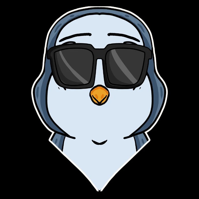 Pingouin cool avec des lunettes de soleil