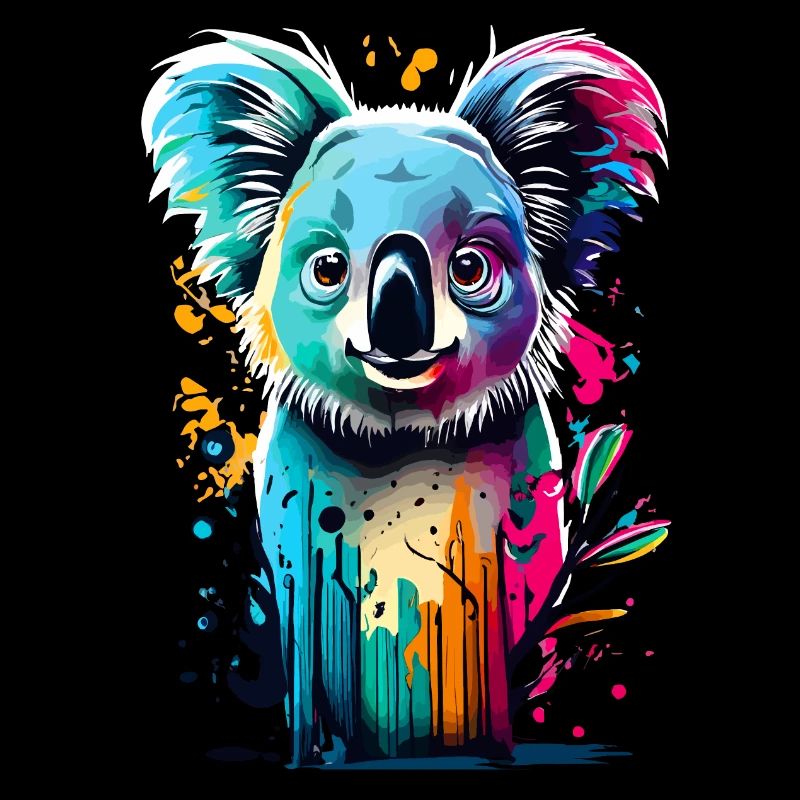 Koala Farbenfroh - Koala Bär Australien Beuteltier