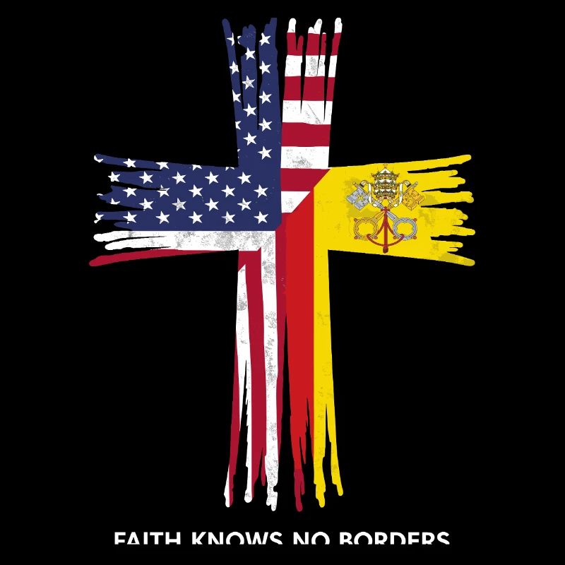 Drapeau américain et du Vatican