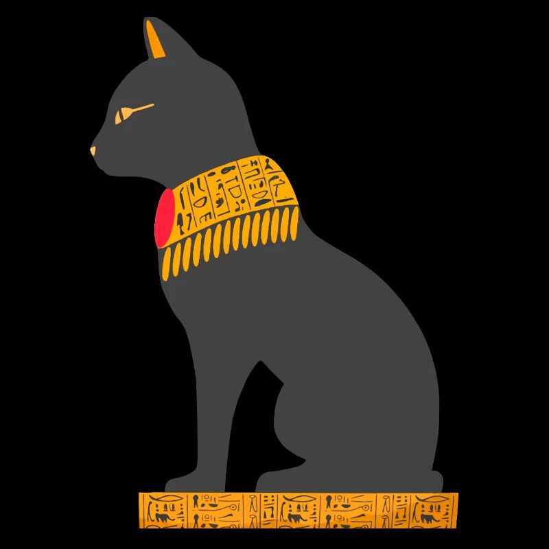 ägyptische katze sitzend