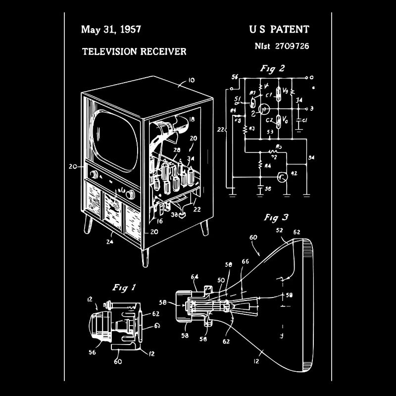 Conception de plan de télévision rétro vintage