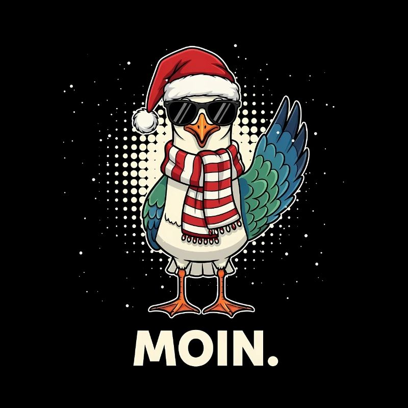 Möwe Weihnachtsmann