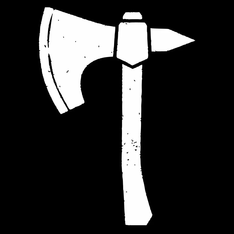 Battle Axe Hatchet Warrior Silhouette Vector