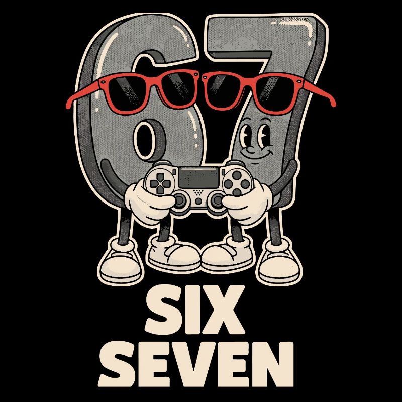 6 7 Six Sept Points d’Aura Meme Jeu Mignon