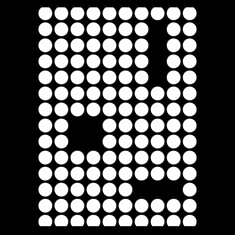 Dot Mosaic Geometric Grid