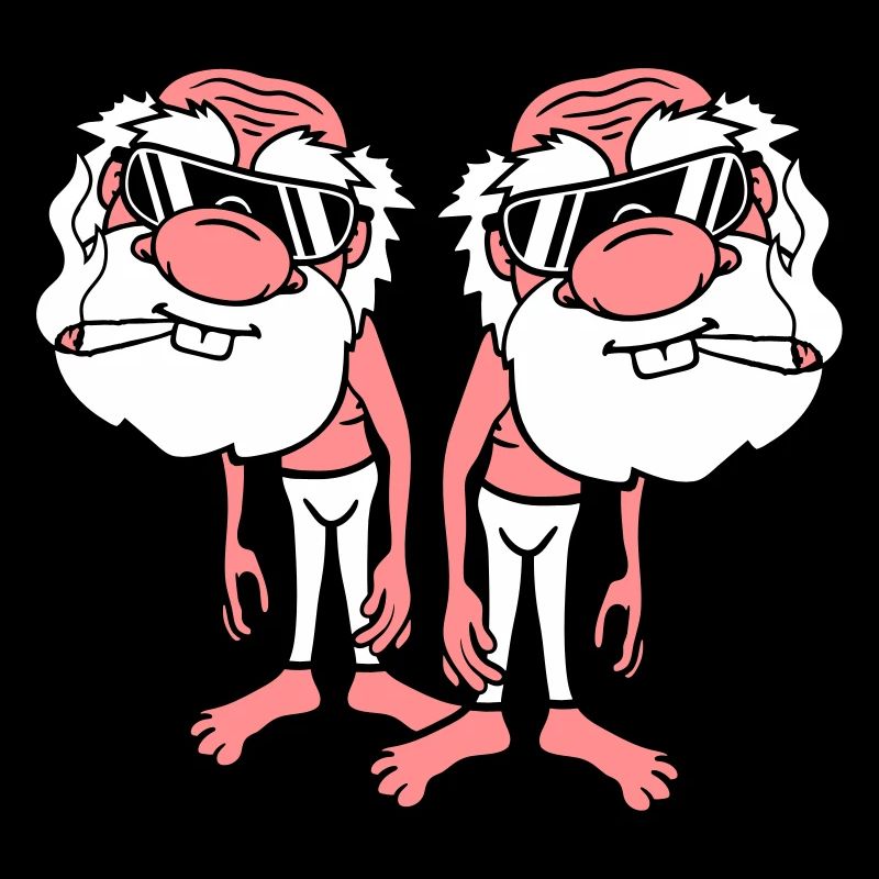 2 friends team couple thin cool smoke sunglasses