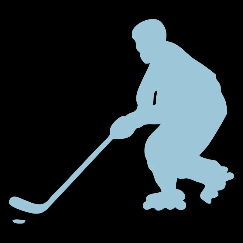 Roller Inline Hockey Silhouette Charakter