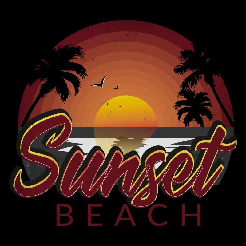 Plage du coucher du soleil