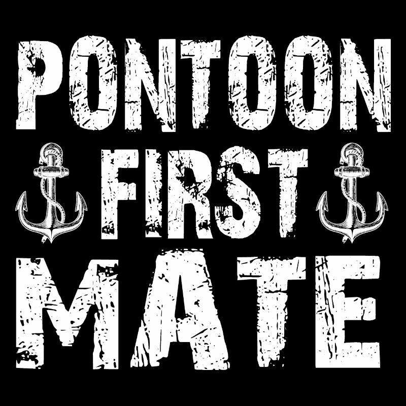 Pontoon First Mate Lake Boating Summer Vintage