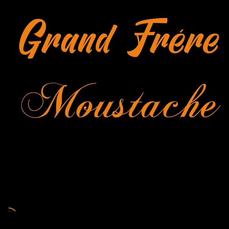 grand frère moustache, Idée cadeau d'élégance.