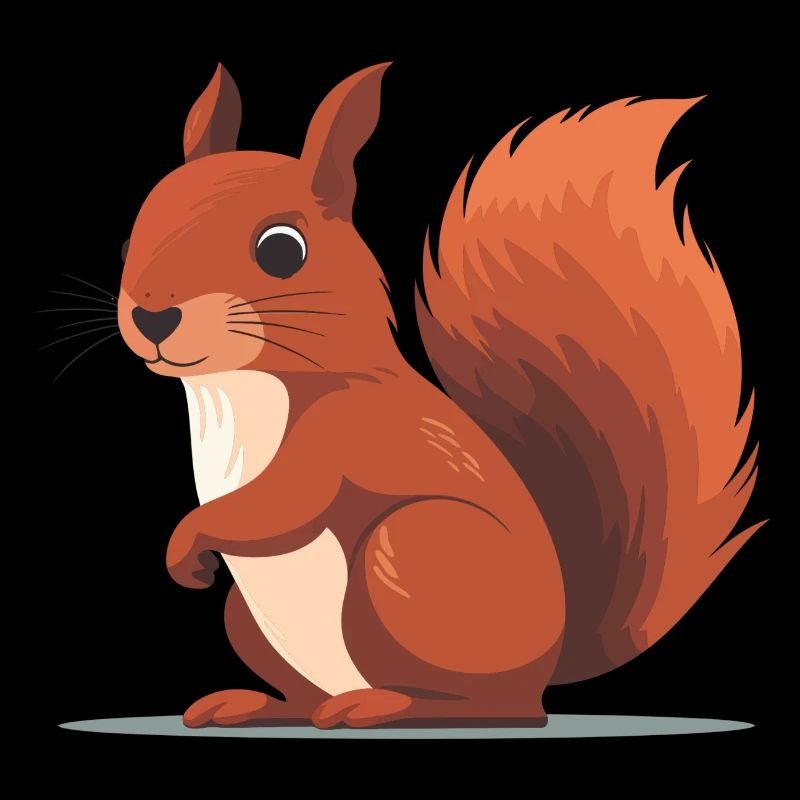 Süßes Eichhörnchen – Lustiges Waldtier Design