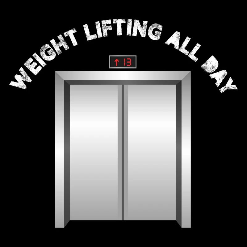 Weight lifting All Day elevator mechanic