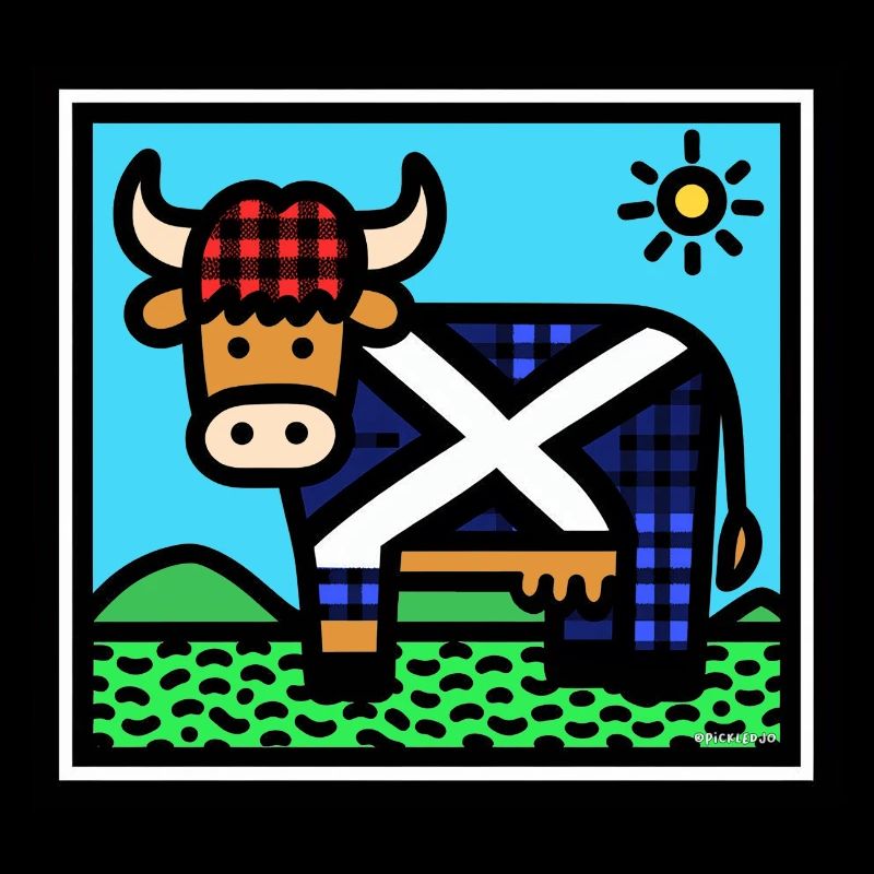 Scottish Highland Cow - Pop Art