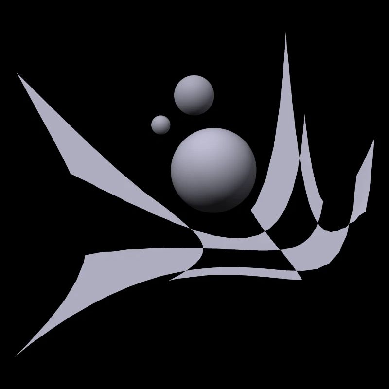 Design mit bicubic waves und Kugeln