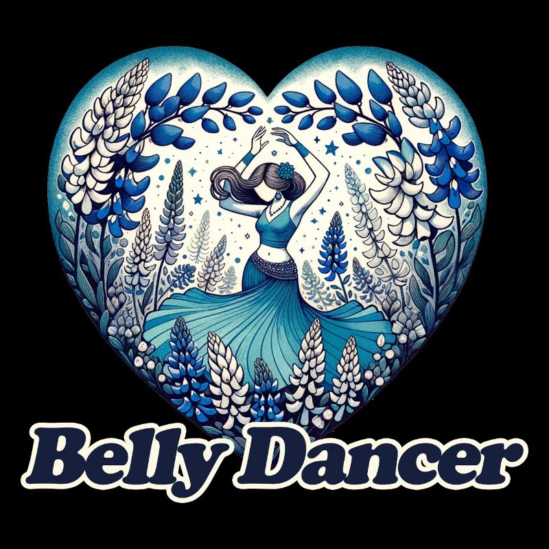 Fleurs Bleues Danseuse Ventre Hafla