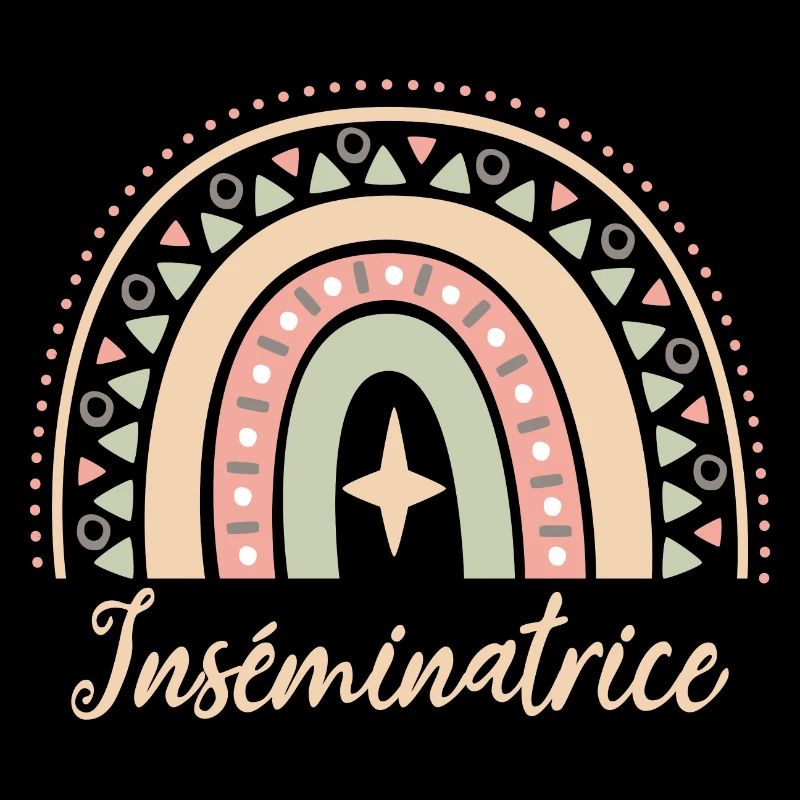 Cadeau Inséminatrice. Boho Rainbow inséminatrice.