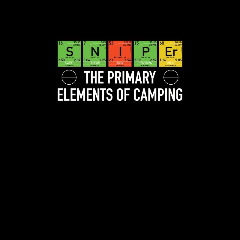 Nerd geek gamer sniper camping funny elements