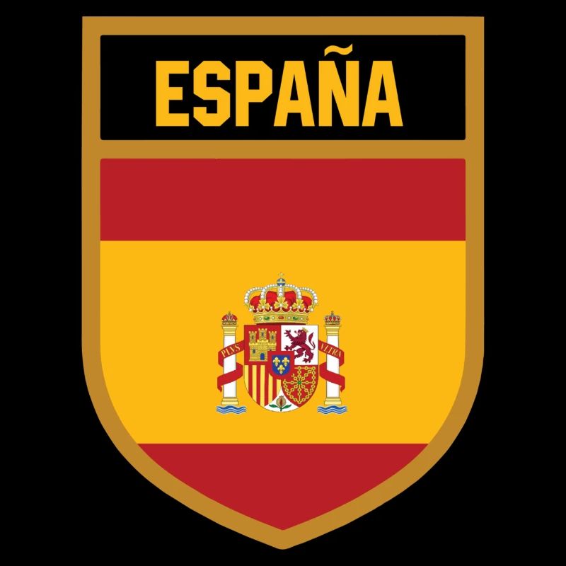 Spanien - Nationalfahne im Wappen