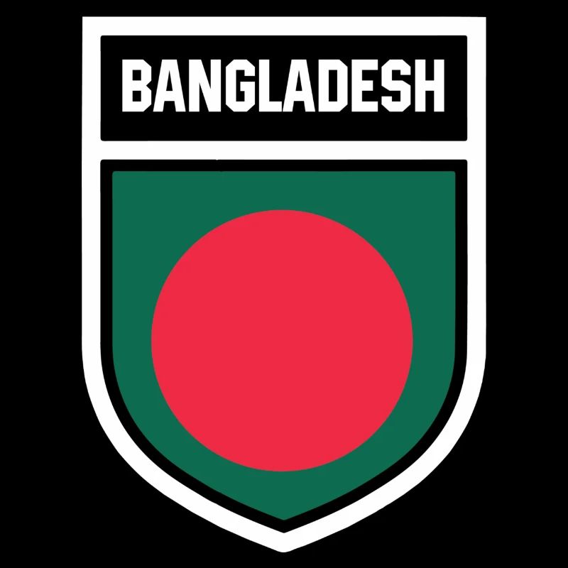 Bangladesch - Nationalfahne im Wappen