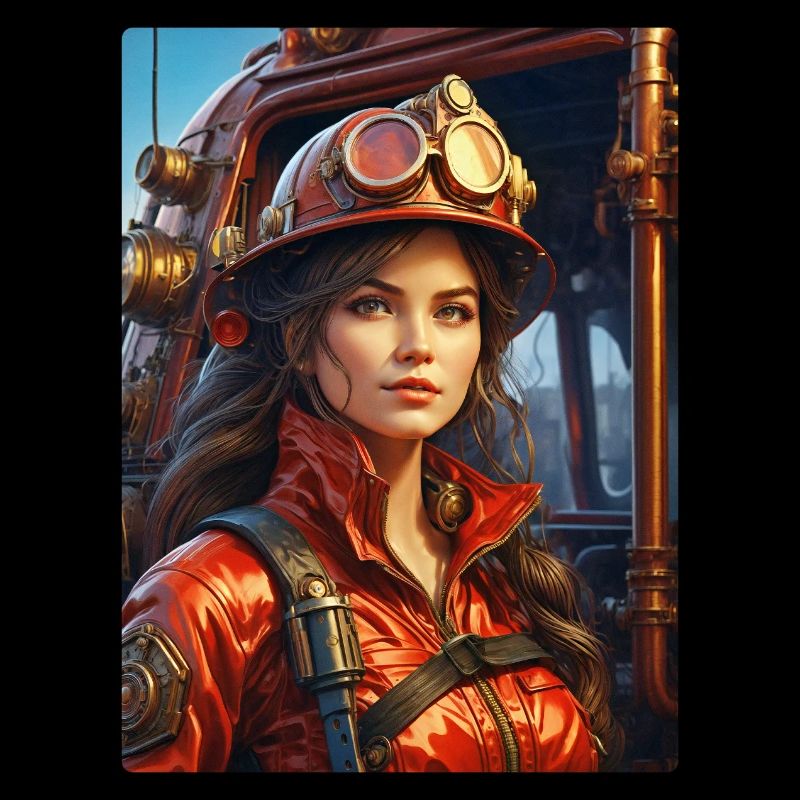 Femme pompier steampunk 1.1