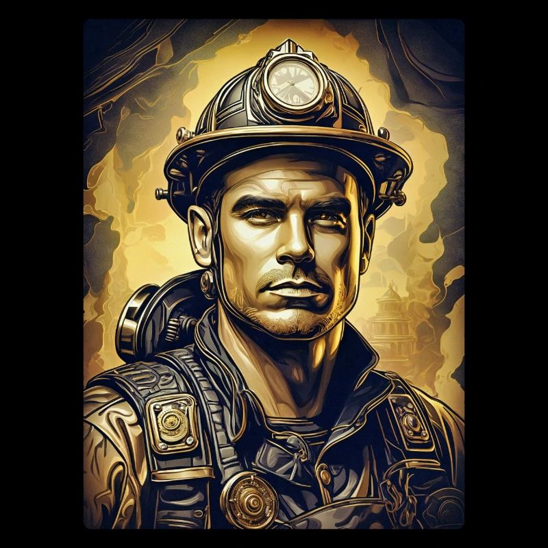 Steampunk Firefighter Man 1.31