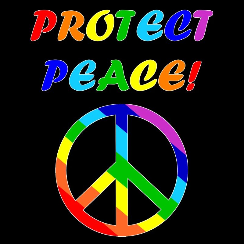 protect peace edge white